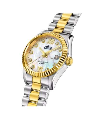 Reloj para Mujer Esfera Champagne y circonitas - Lotus 19045/2