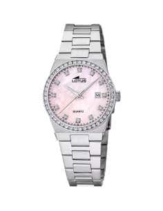 Reloj para Mujer Esfera Rosa Nácar y Circonitas - Lotus 18885/C