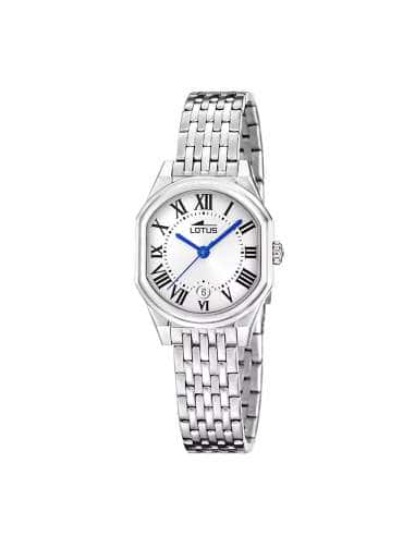 Reloj para Mujer Esfera Plateada y Correa de Acero - Lotus 19043/1