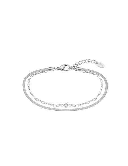Pack Reloj y Complementos para Mujer 2Gether Esfera Nacar con Pulsera de Regalo - Lotus 19008/1