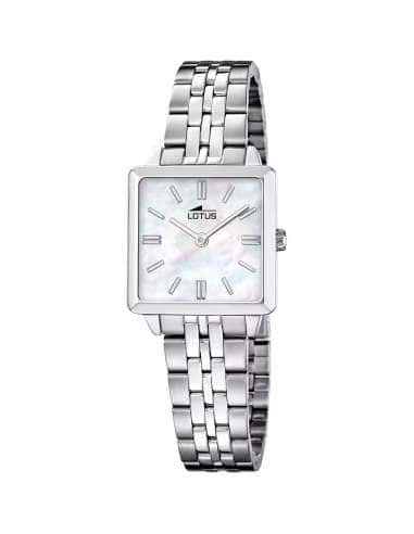 Pack Reloj y Complementos para Mujer 2Gether Esfera Cuadrada nacar con Pulsera de Regalo - Lotus 19010/1
