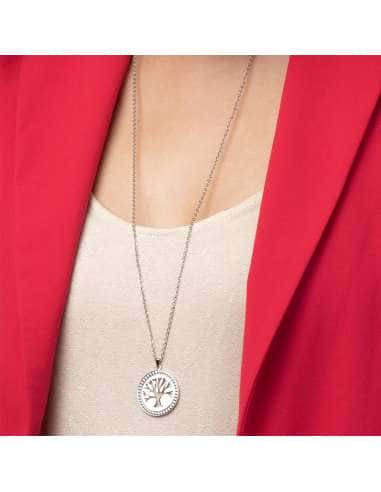 Collar para Mujer Arbol de la Vida de Acero - Lotus LS1869/1/1