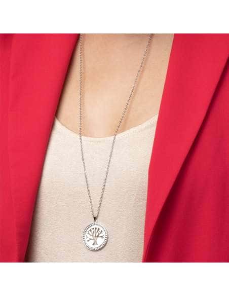 Collar para Mujer Arbol de la Vida de Acero - Lotus LS1869/1/1