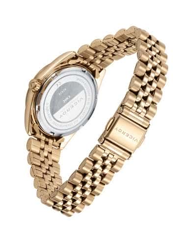 Reloj para Mujer Esfera Dorada  con Caja y Brazalete de Acero Dorado  - Viceroy 42414-23