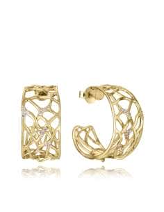 Pendientes Aro para Mujer en plata Bañado en Oro y Circonita - Viceroy 2350E100-30