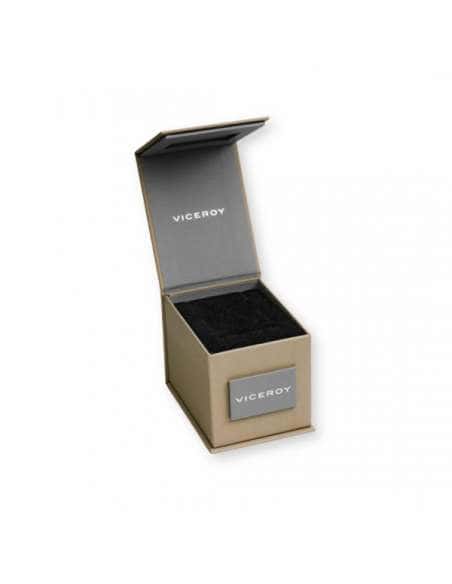Pulsera para Hombre de Plata con Rodio y Piel Negra - Viceroy 13258P000-95