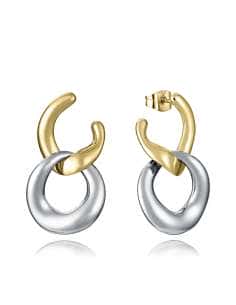 Pendientes para Mujer de Acero y IP Dorado con Eslabón Desmontable - Viceroy 15195E01012