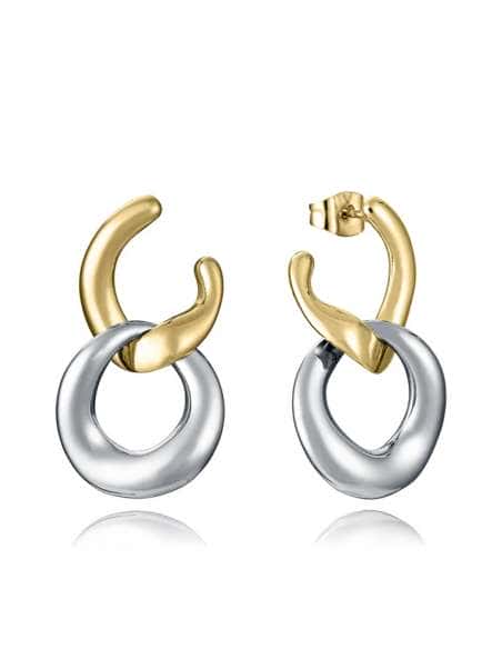 Pendientes para Mujer de Acero y IP Dorado con Eslabón Desmontable - Viceroy 15195E01012