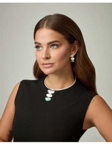 Collar para Mujer de Acero con Colgante Madreperla y Piedra Natural - Viceroy 14349C01000