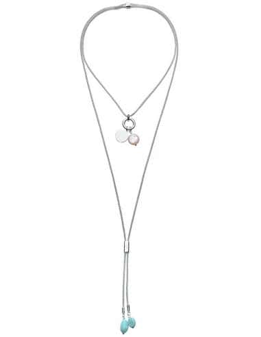 Collar para Mujer Diseño doble con colgantes de Acero - Viceroy 14344C01000