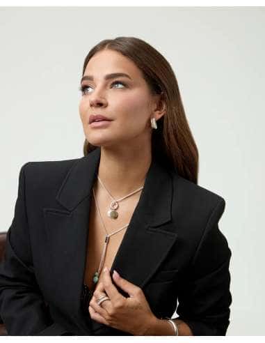 Collar para Mujer Diseño doble con colgantes de Acero - Viceroy 14344C01000