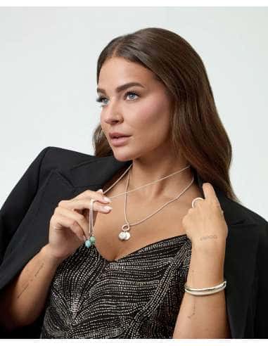 Collar para Mujer Diseño doble con colgantes de Acero - Viceroy 14344C01000