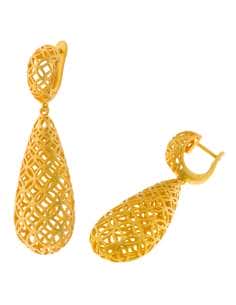 Pendientes para Mujer de Plata Chapada en Dorado - Salvatore 151A0181