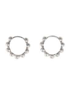 Pendientes para Mujer Aro de Plata Rodiada - Salvatore 213A0550