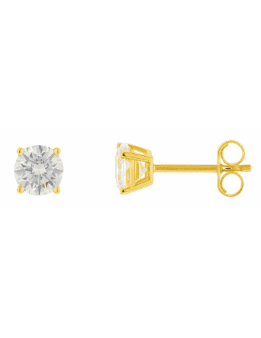 Pendientes para Mujer de Plata Chapada en Dorado - Salvatore 103A0115