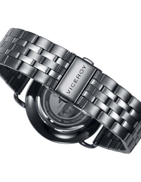 Reloj para Hombre Acero Negro con Esfera Multifunción y Detalles Rosados - Viceroy 42383-16