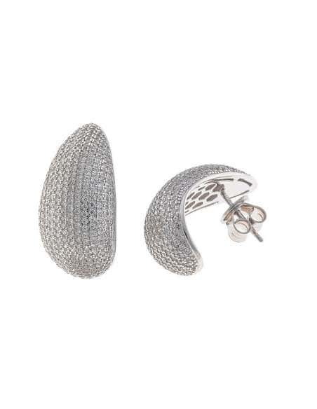 Pendientes para Mujer de Plata Rodiada con Circonitas - Salvatore 112A0406
