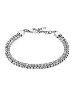 Pulsera para Mujer Doble de Acero con Circonitas - Lotus LS2577/2/1