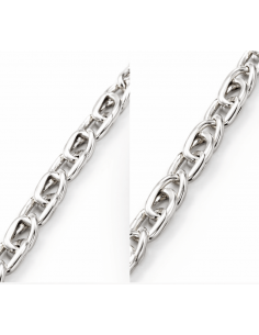 Cadena de Plata tipo Ojo de Perdiz con Cierre Mosquetón – Plata de Ley 925