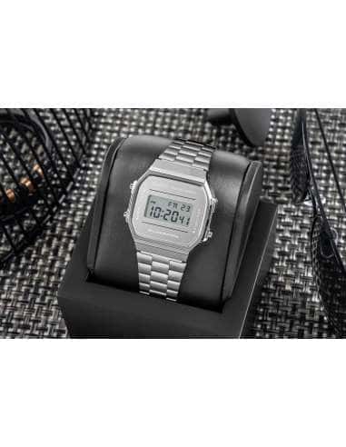 Reloj Unisex Colección Vintage Plateado - Casio A168WEM-7