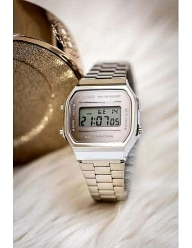 Reloj Unisex Colección Vintage Plateado - Casio A168WEM-7