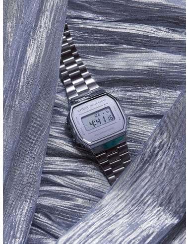 Reloj Unisex Colección Vintage Plateado - Casio A168WEM-7