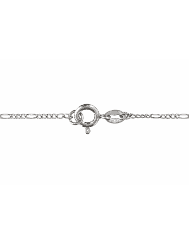 Cadena Fígaro 3x1 de Plata 925 con Cierre Asa | Joyería Jiménez Santa Pola