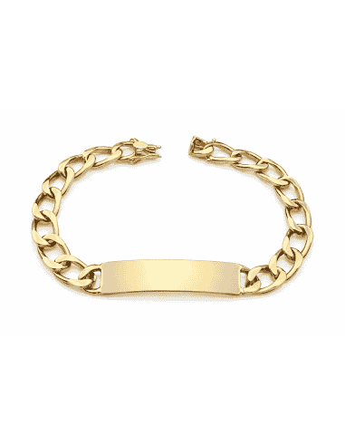 Esclava para Caballero eslabón Clasico - Oro Amarillo de 18k