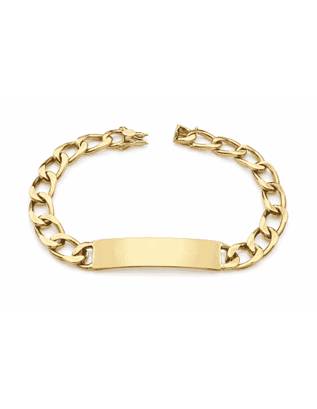 Esclava para Caballero eslabón Clasico - Oro Amarillo de 18k