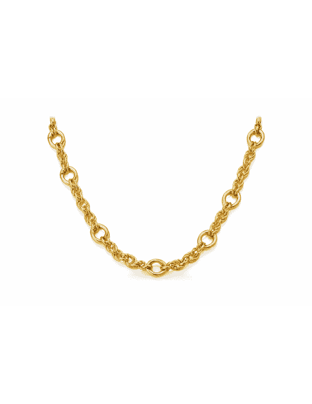 Cadena trenzada o Cordón Salomónico Unisex - Oro Amarillo 18K