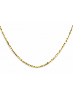 Cadena de Oro trenzada o Cordón Salomónico Unisex  - Oro Amarillo 18K