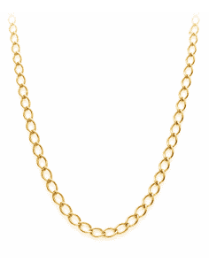 Cadena  caballero eslabón Rombo  - Oro Amarillo 18k