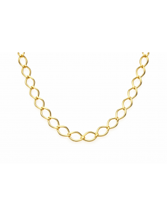 Cadena  caballero eslabón Rombo  - Oro Amarillo 18k