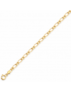 Cadena Caballero 1x1 - Oro Amarillo 18k