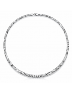 Cadena Malla redonda Oro Blanco - Oro Blanco 18K