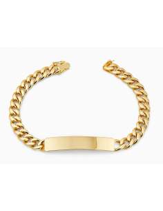 Esclava para caballero eslabón Barbado - Oro Amarillo 18k