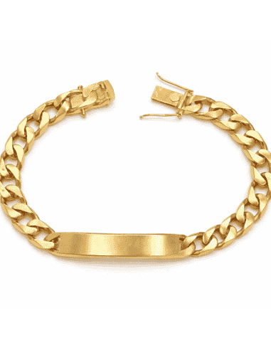 Esclava para Caballero eslabón Clasico - Oro Amarillo de 18k