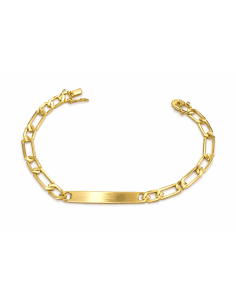 Esclava para Caballero eslabón Programado -  Oro Amarillo de 18k