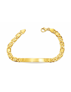 Esclava para caballero con eslabon Ojo de Perdiz - Oro amarillo 18K