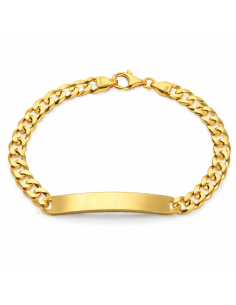 Esclava para caballero eslabón Barbado - Oro Amarillo 18k