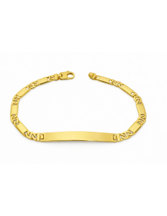 Esclava para caballero eslabón programado  - Oro Amarillo 18k