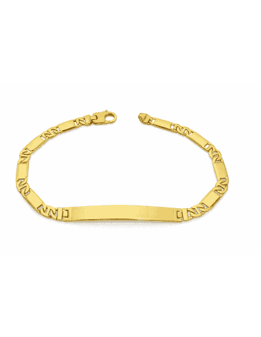 Esclava para caballero eslabón programado  - Oro Amarillo 18k