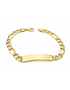 Esclava para Caballero eslabón Programado - Oro Amarillo de 18k