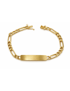 Esclava para caballero eslabón 3x1 - Oro Amarillo 18k