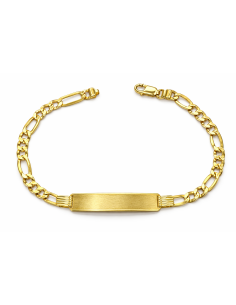 Esclava para caballero Cadena Fígaro Clásica - Oro Amarillo 18k