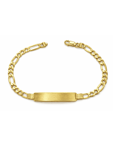 Esclava para caballero Cadena Fígaro Clásica - Oro Amarillo 18k