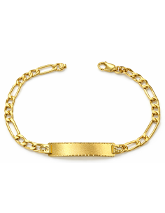 Esclava para caballero Cadena Fígaro Clásica - Oro Amarillo 18k