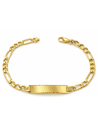Esclava para caballero Cadena Fígaro Clásica - Oro Amarillo 18k