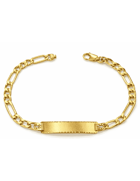 Esclava para caballero Cadena Fígaro Clásica - Oro Amarillo 18k