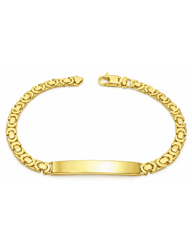 Esclava para caballero Eslabón de Multiple anillas  - Oro Amarillo 18K